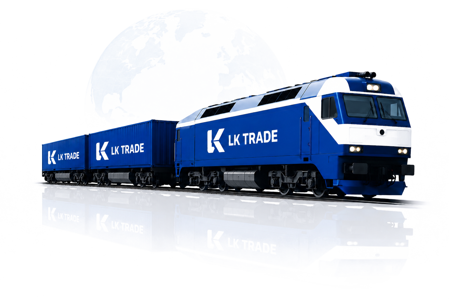 Железнодорожные перевозки LK TRADE: локомотив и контейнерные вагоны
